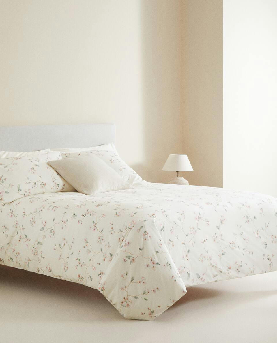 CHERRY BLOSSOM COTTON DUVET COVER