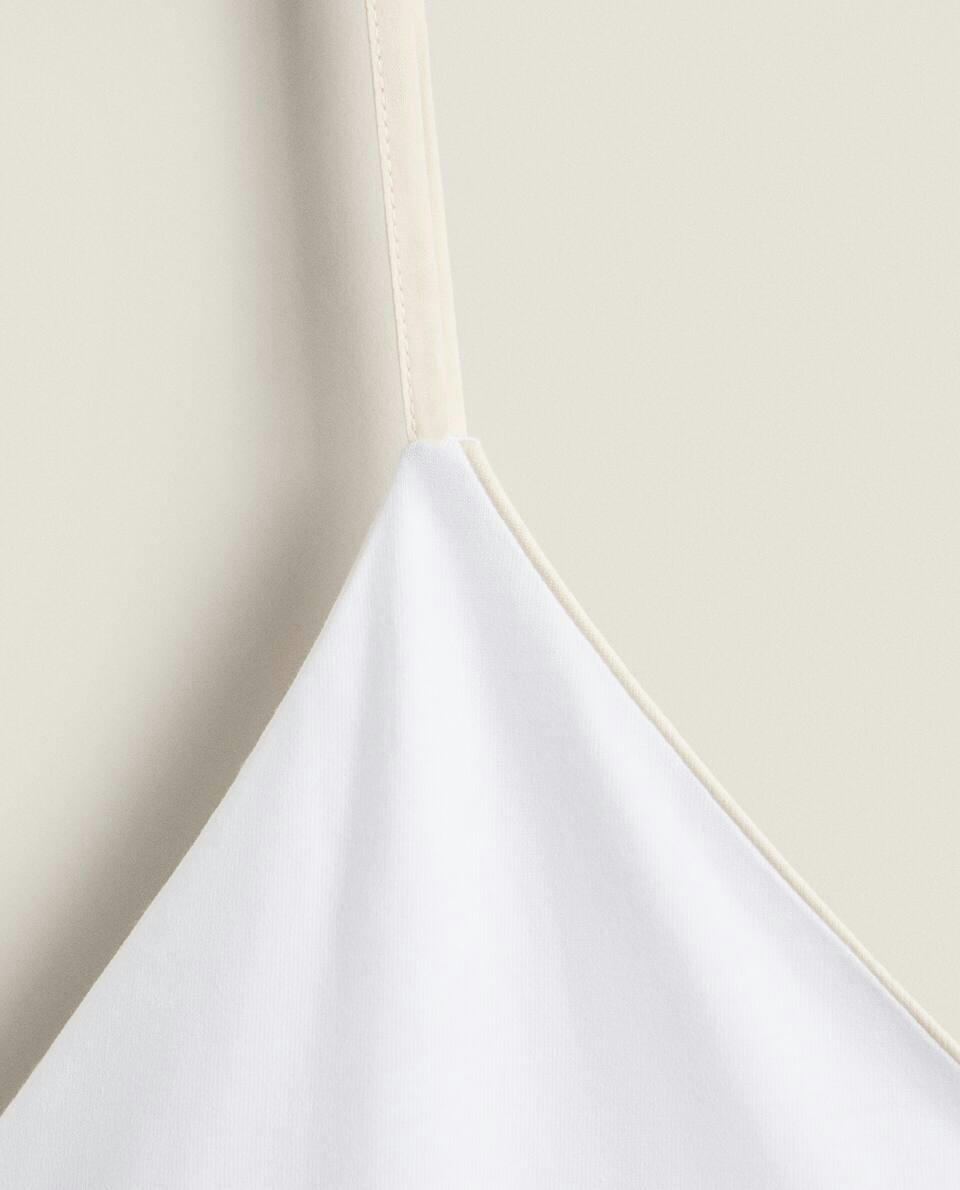 COTTON TOP WITH PIPING