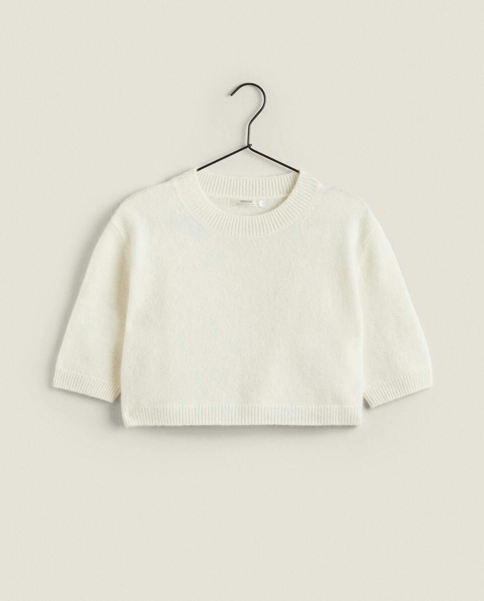 CROPPED CASHMERE SWEATER