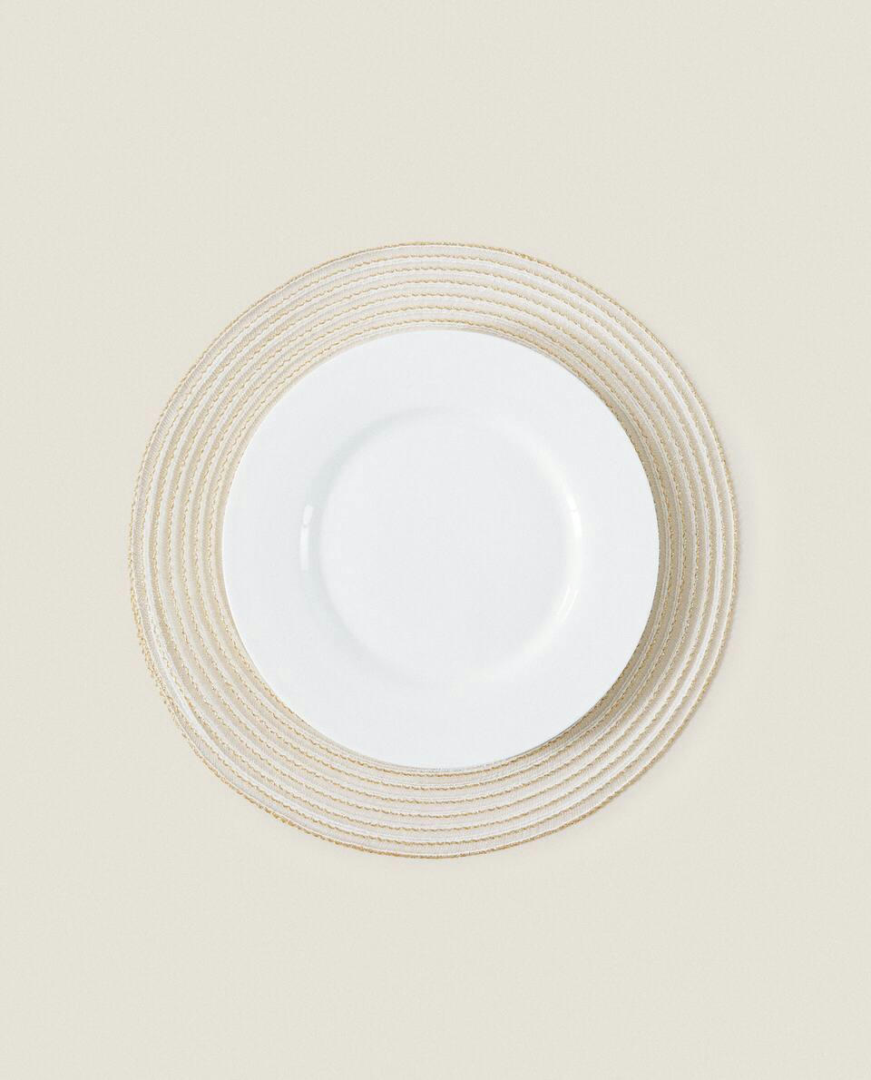 PACK OF GLITTERY CHRISTMAS SPIRAL PLACEMATS (PACK OF 2)