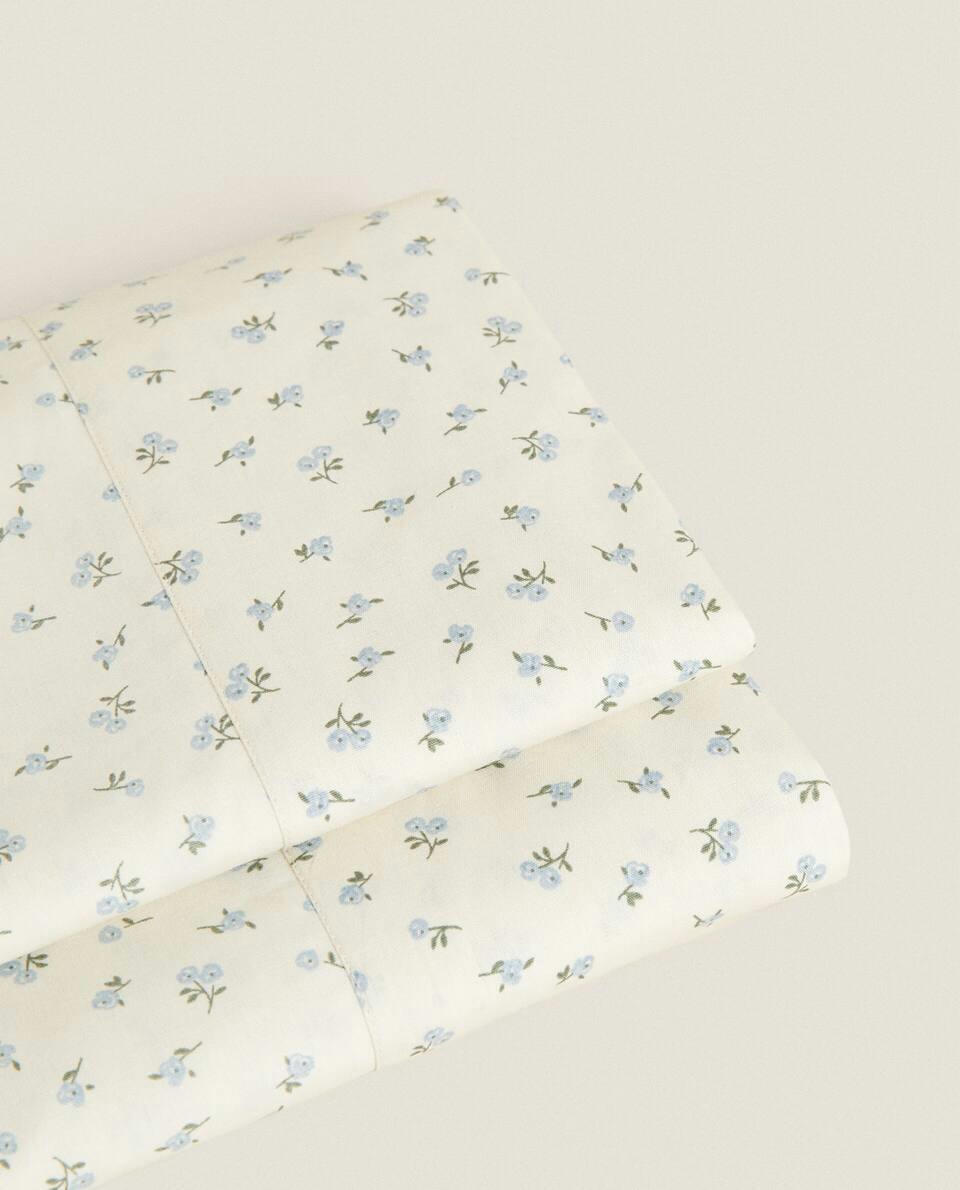 FLORAL PRINT FLAT SHEET