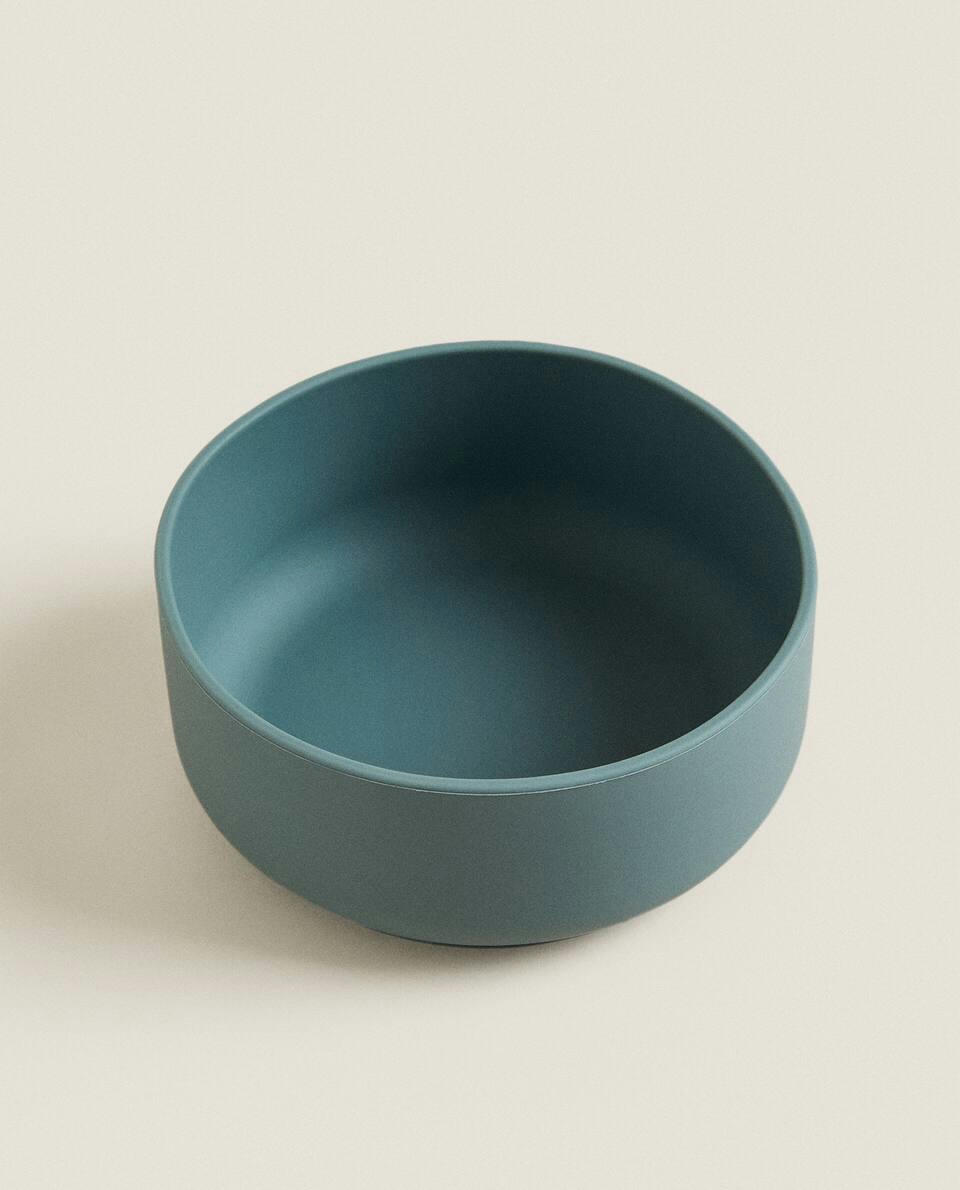 SILICONE BOWL WITH SUCTION CUP
