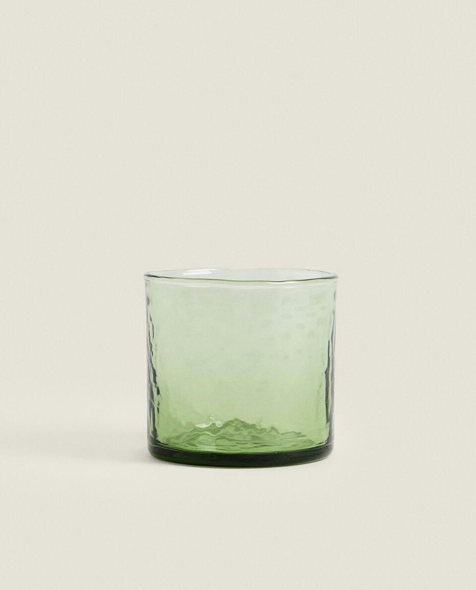 HAMMERED GLASS TUMBLER