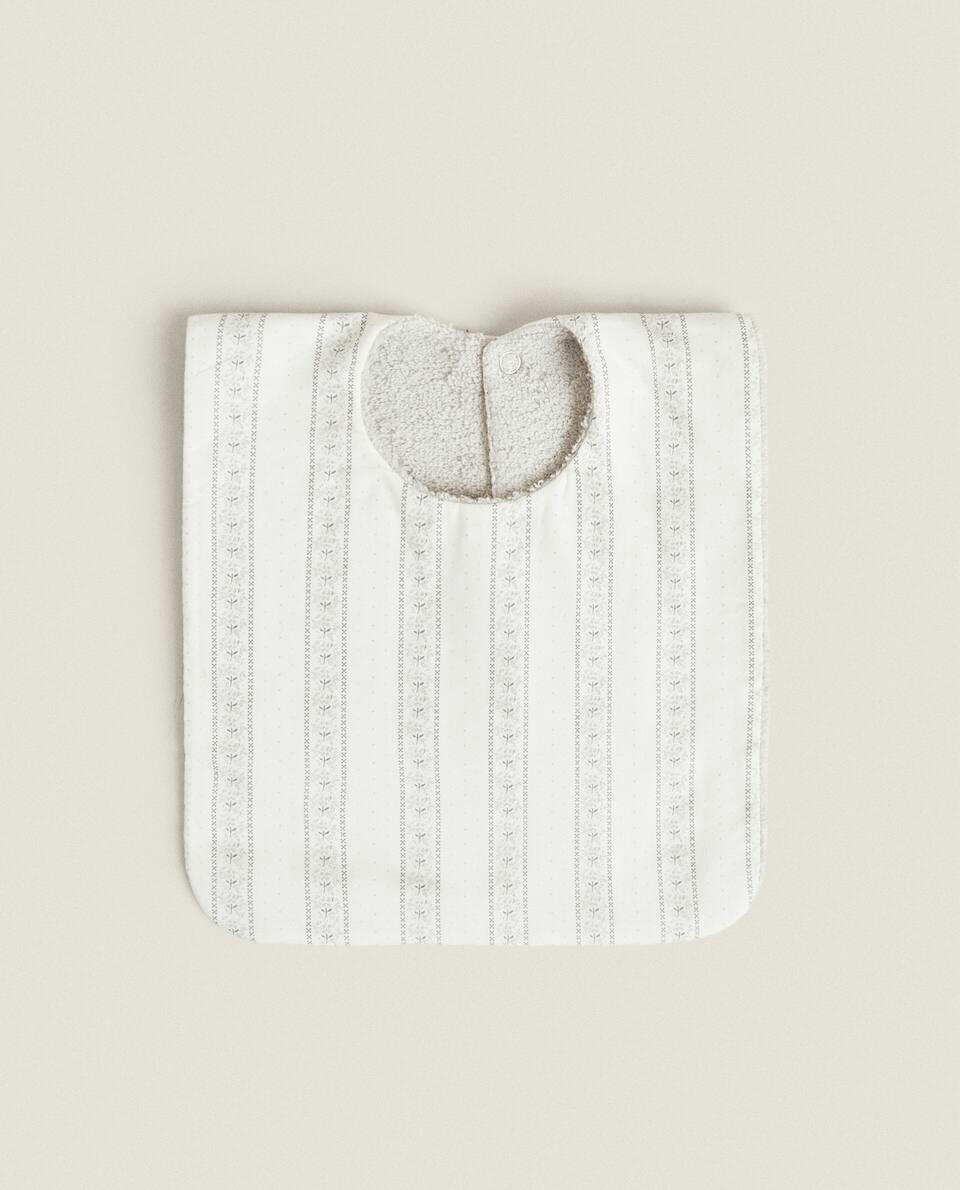 BIB WITH FLORAL BORDER