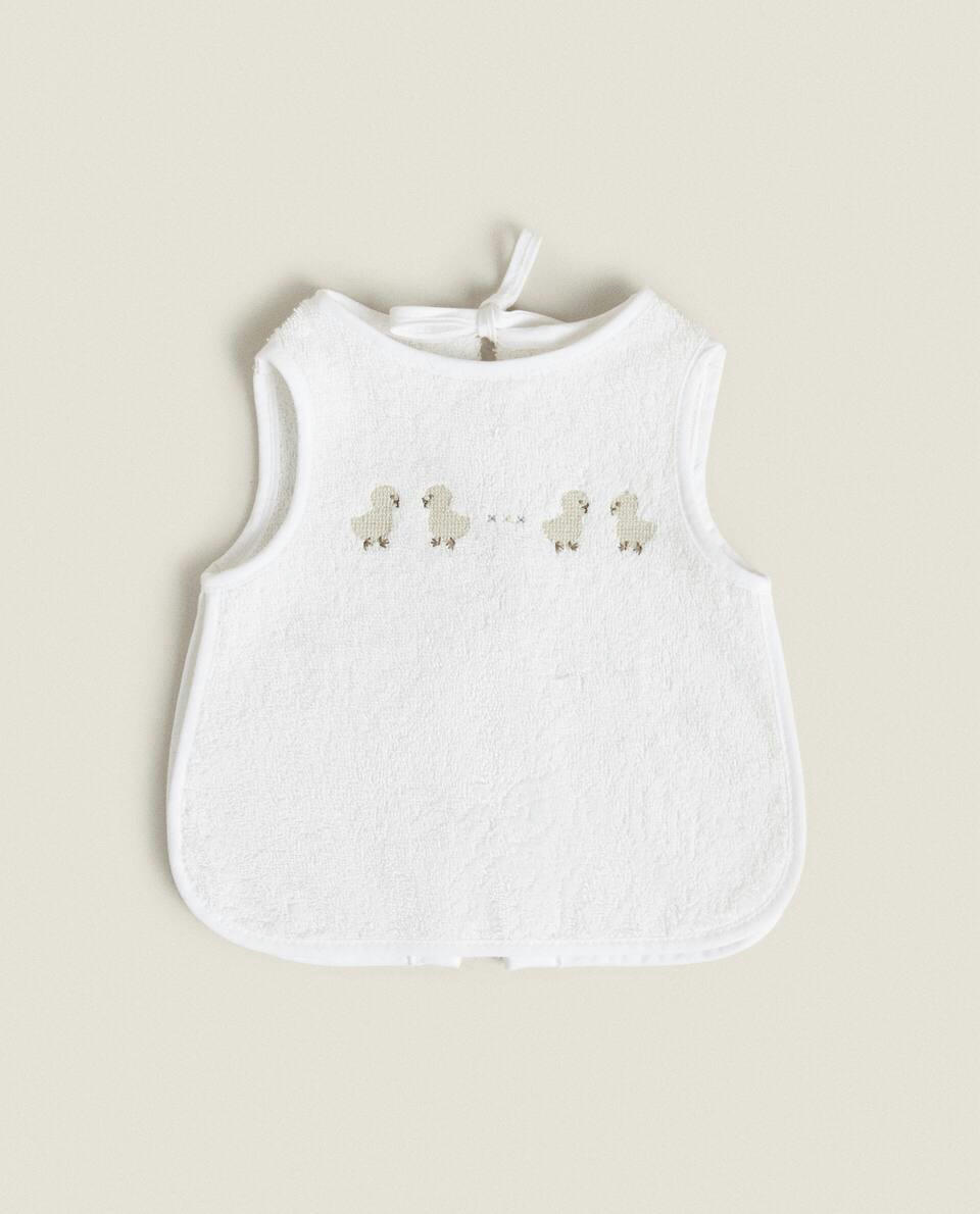 DUCK CROSS-STITCH BIB