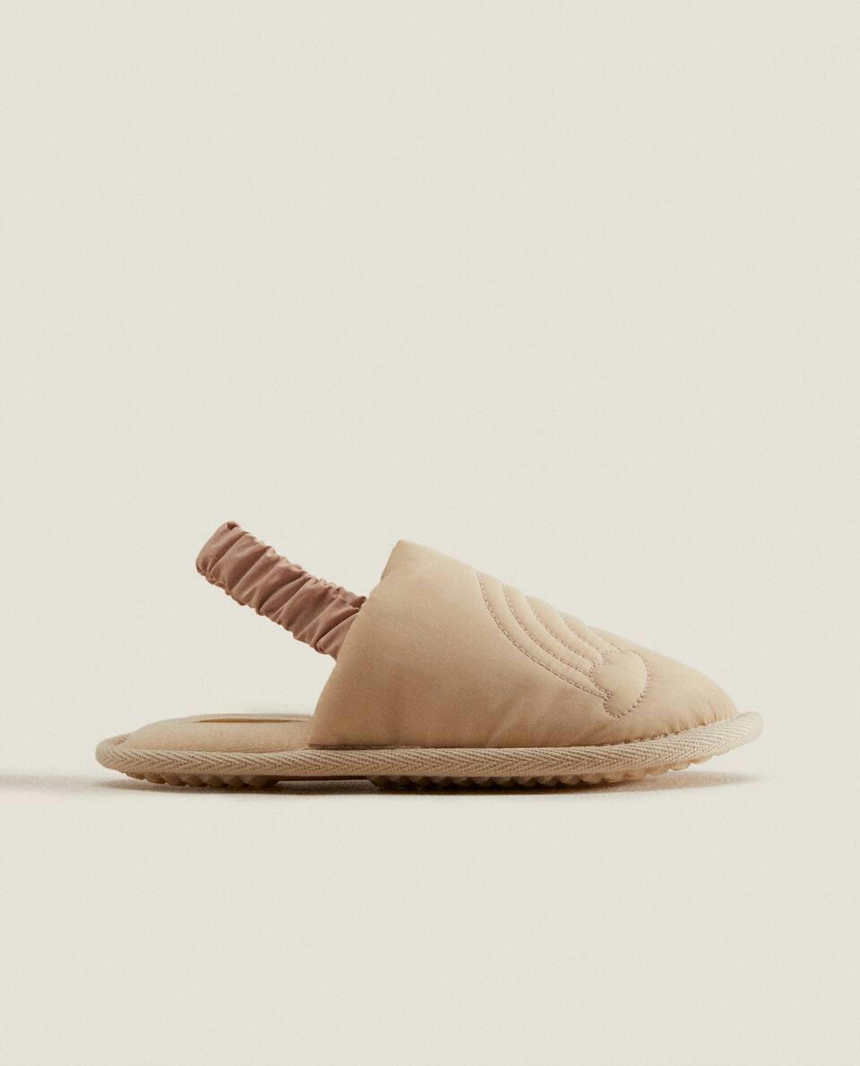 EMBROIDERED RAINBOW SLINGBACK SLIPPERS