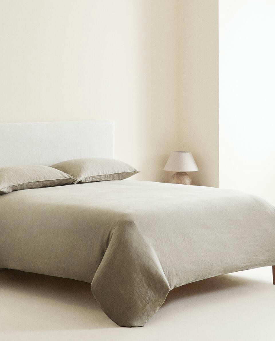 (140 GxM2) WASHED LINEN DUVET COVER