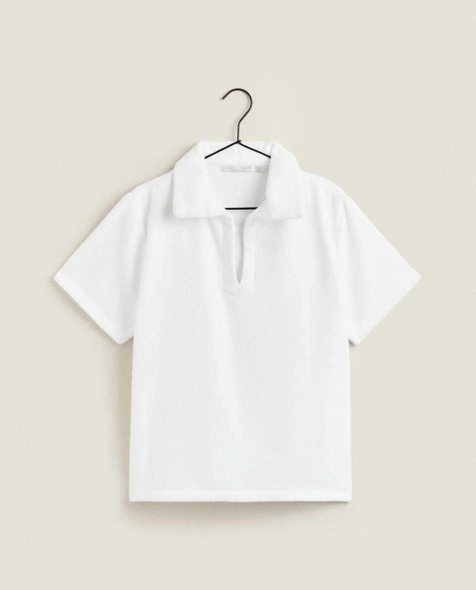 COTTON TERRY POLO SHIRT