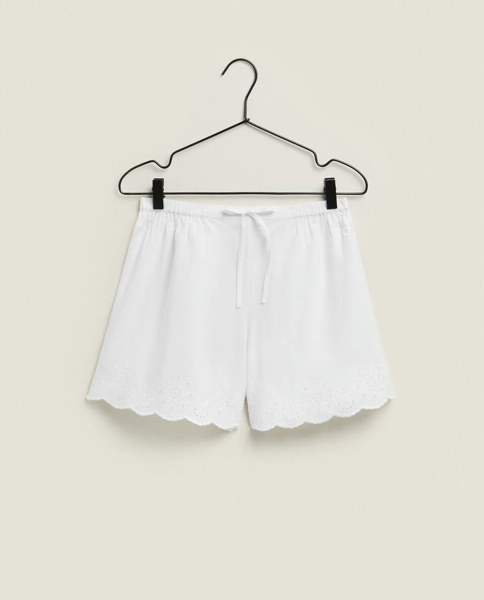 EMBROIDERED SHORTS