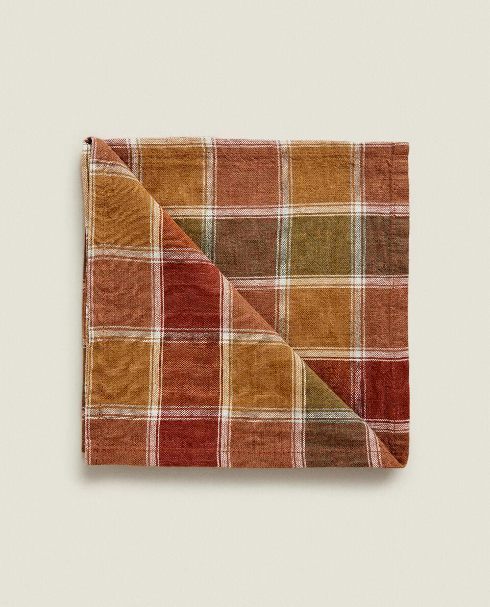 CHECK LINEN NAPKIN (PACK OF 2)