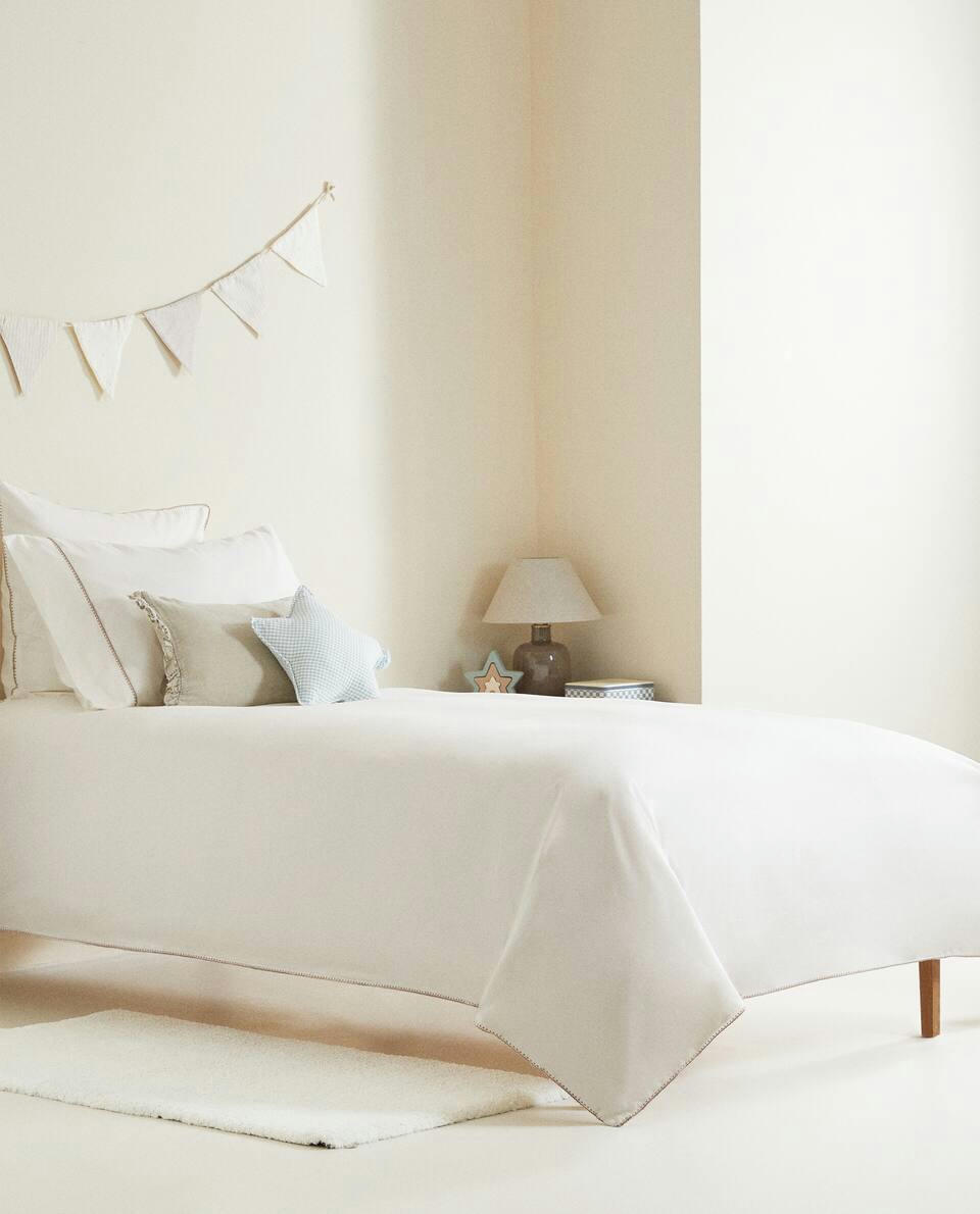 TOPSTITCHED DUVET COVER