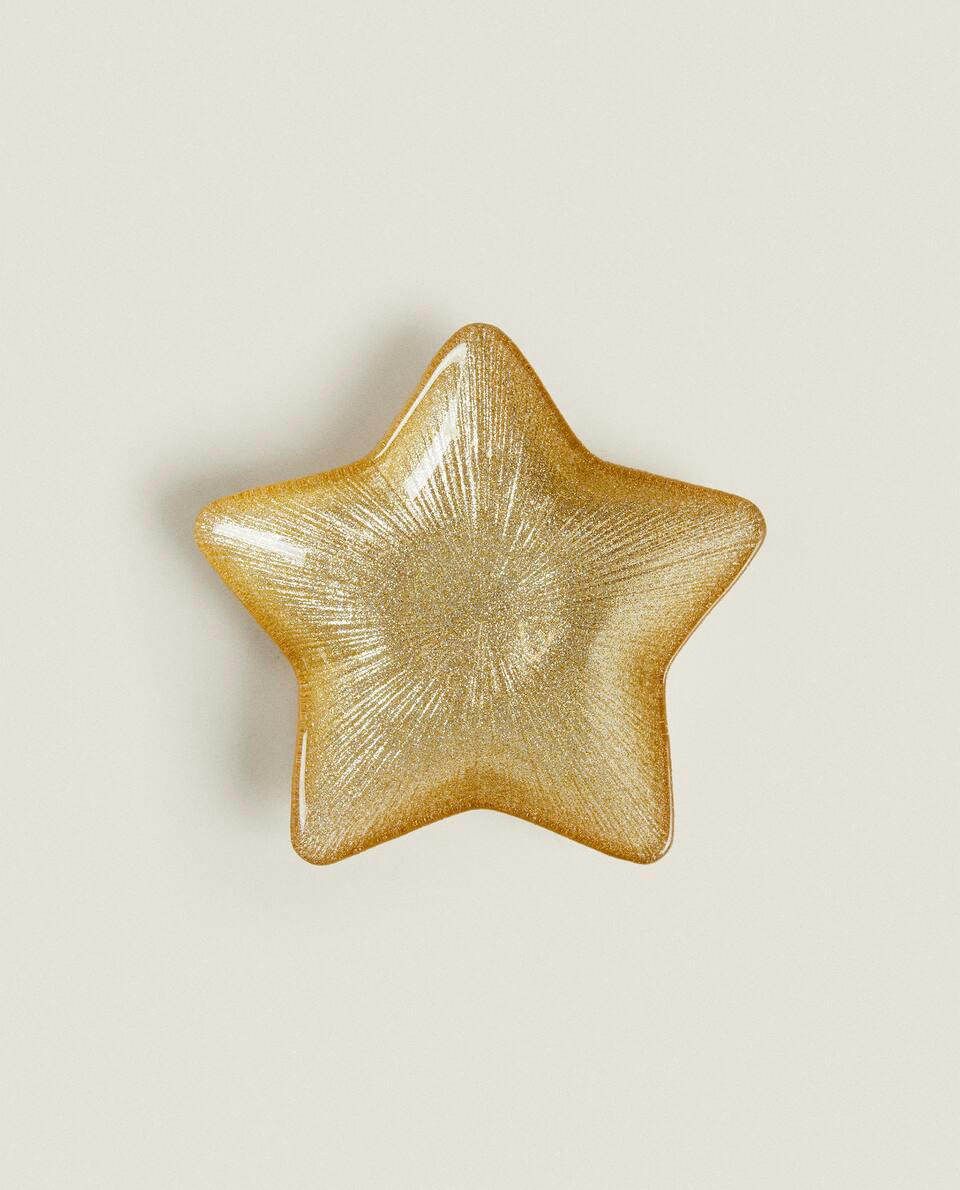 CHRISTMAS STAR GLASS BOWL