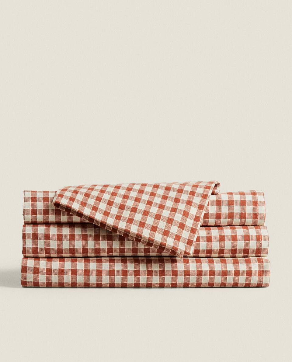 GINGHAM COTTON TABLECLOTH
