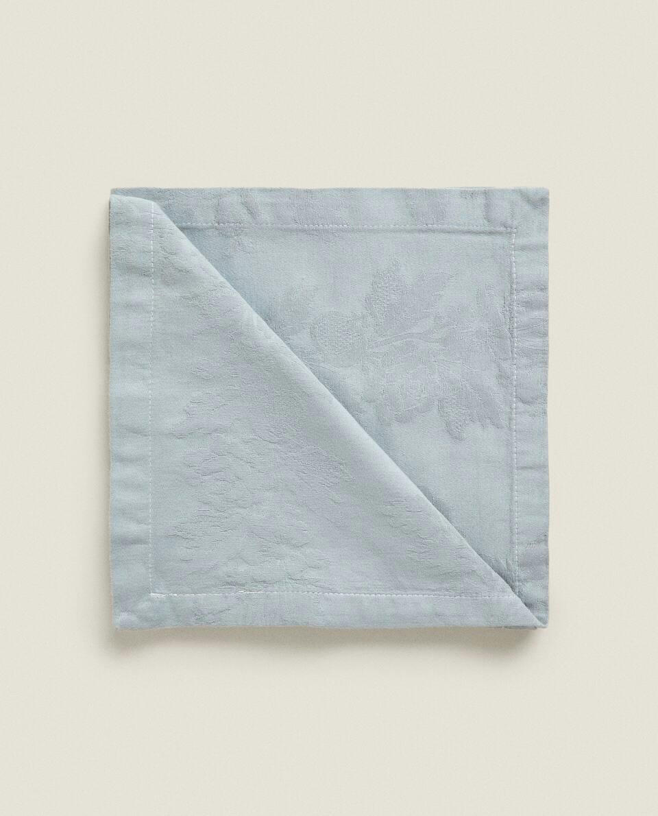 FLORAL JACQUARD NAPKINS (PACK OF 2)