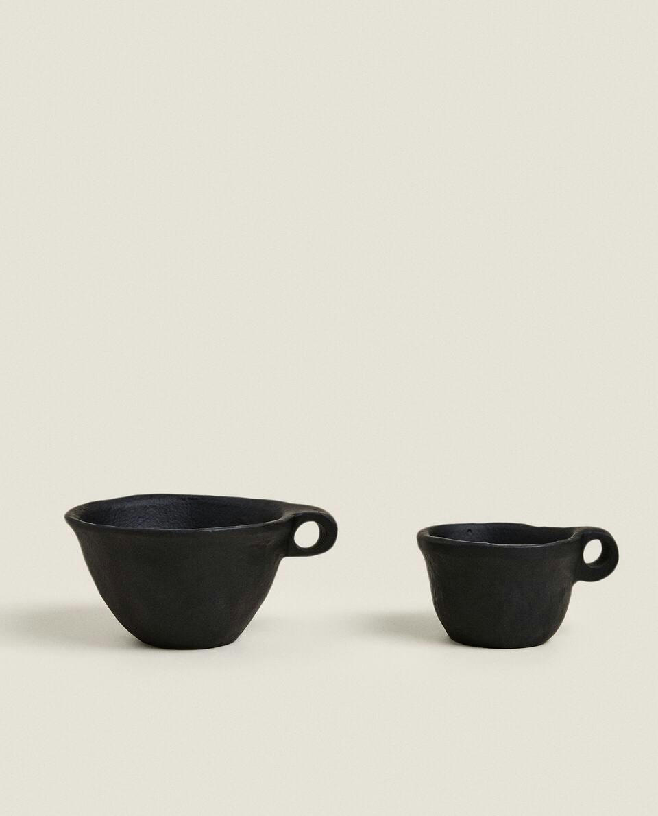 BLACK METALLIC TEALIGHT HOLDER