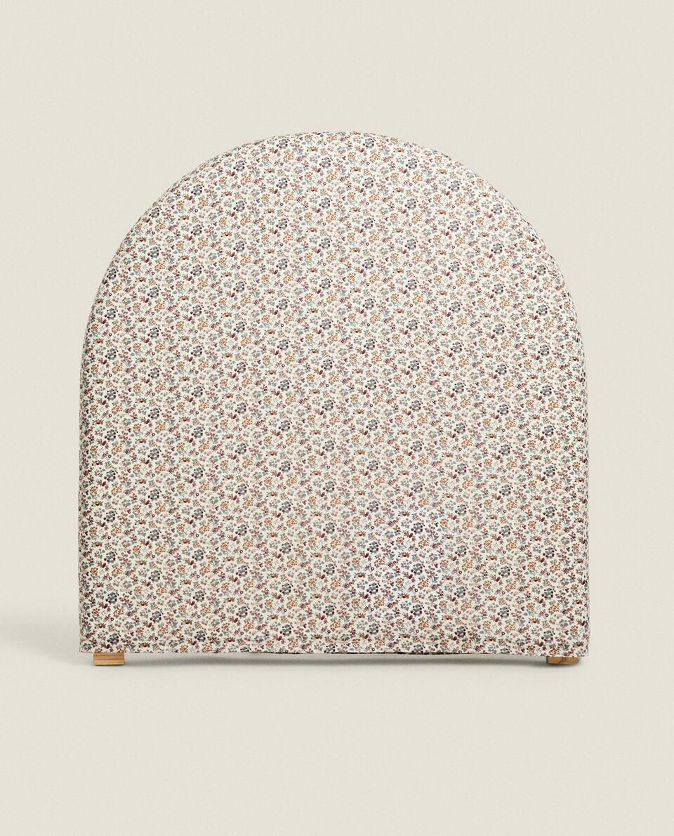 FLORAL PRINT FABRIC CHILDREN'S HEADBOARD