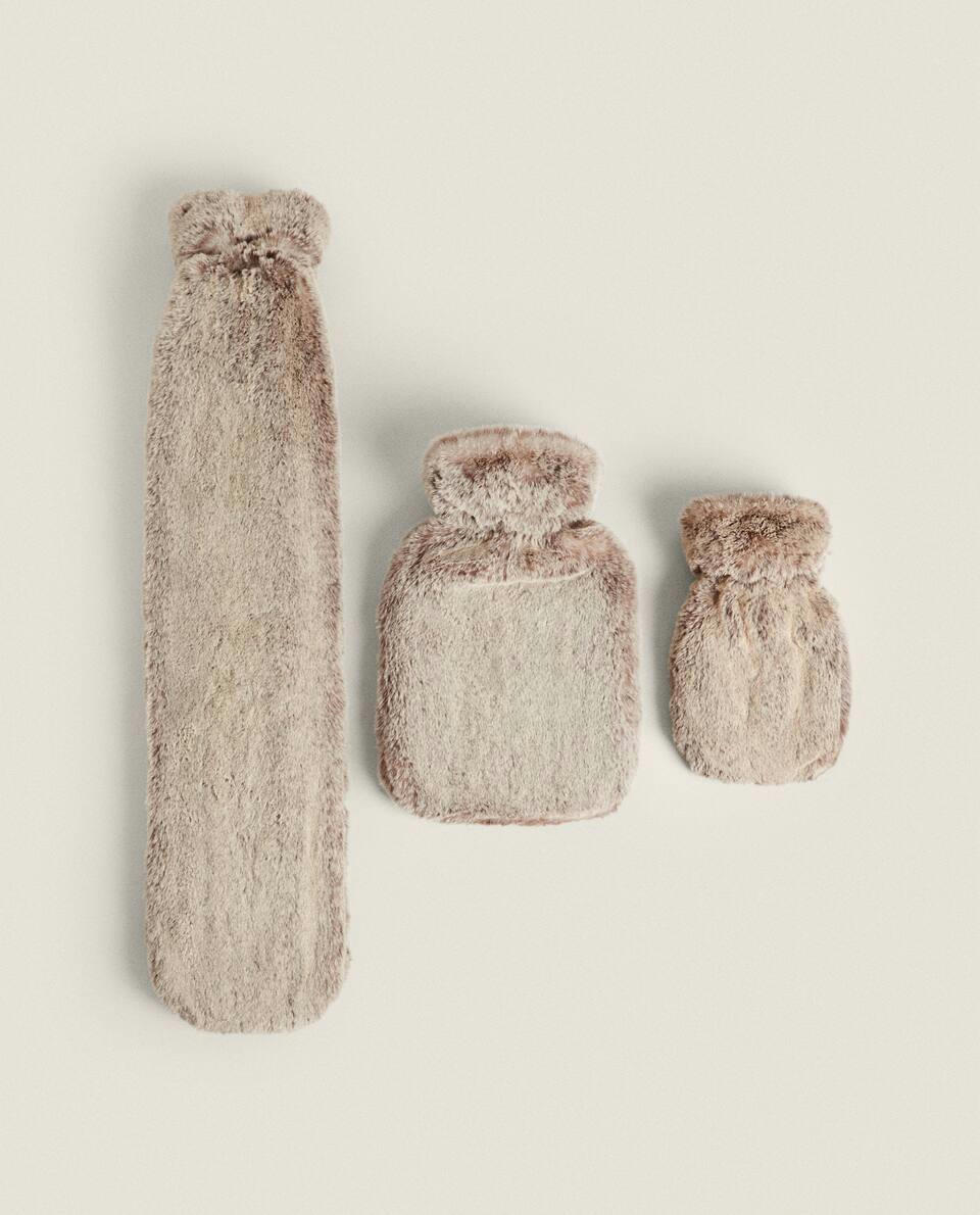 FAUX FUR HOT WATER BOTTLE