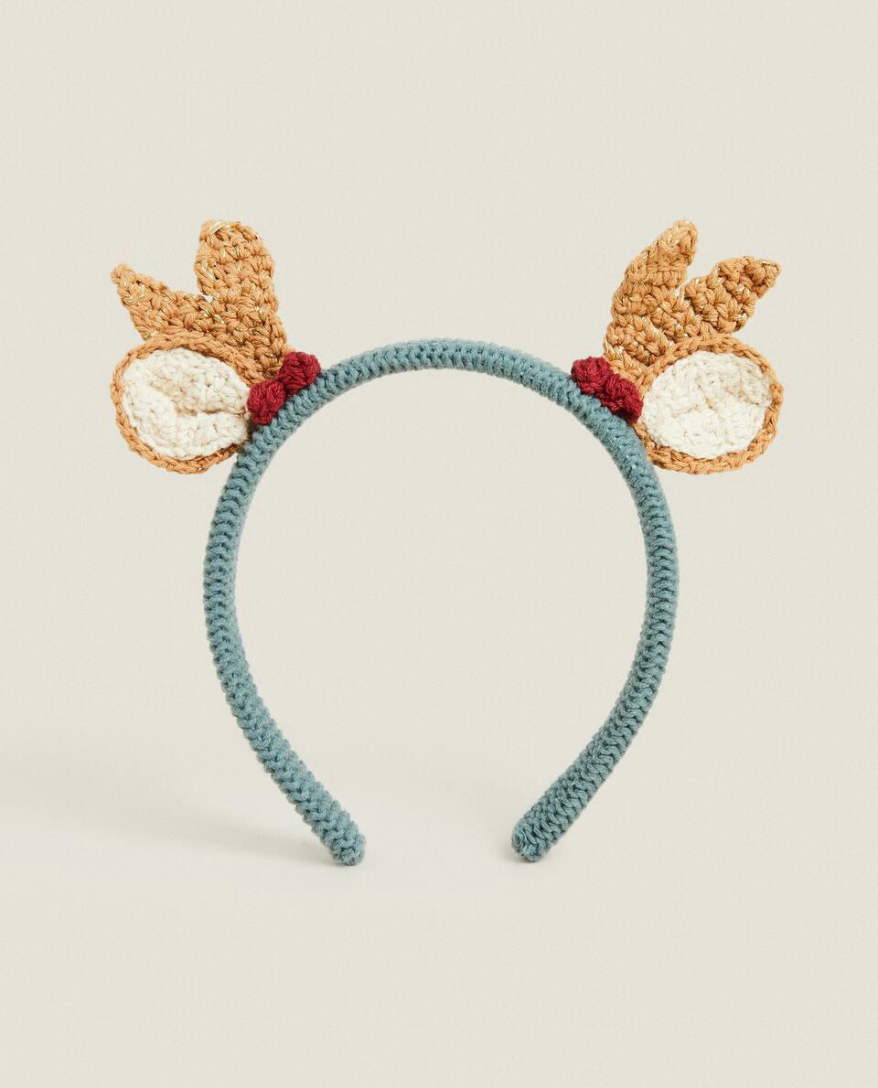 CHILDREN’S CROCHET CHRISTMAS REINDEER HEADBAND