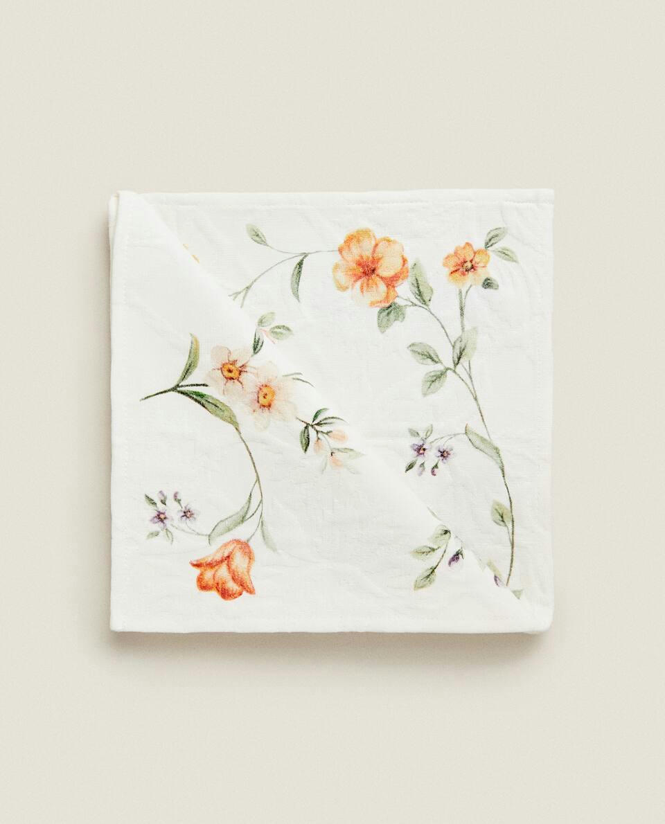 FLORAL JACQUARD NAPKINS (PACK OF 2)