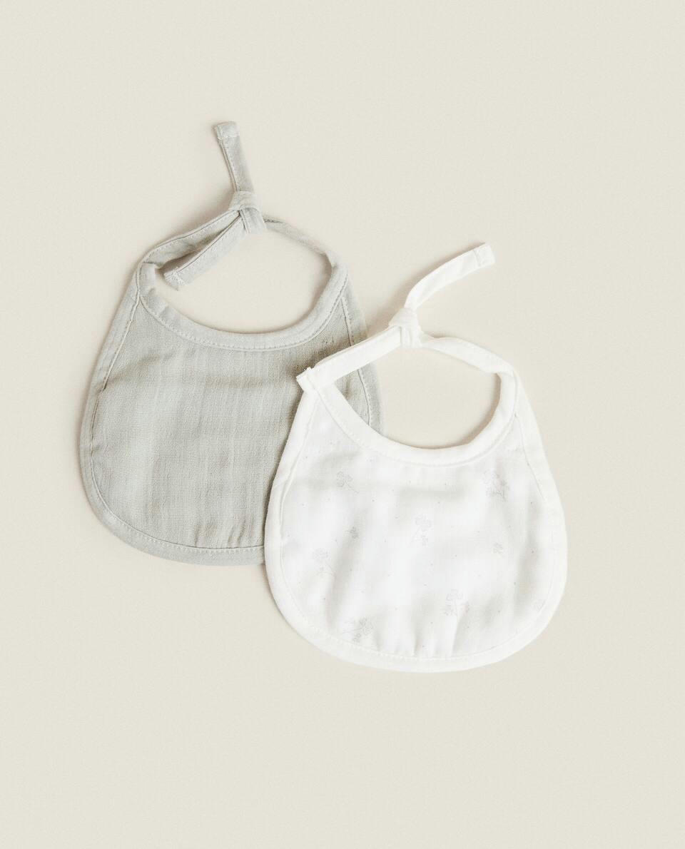 MUSLIN CLOVER BIBS (SET OF 2)