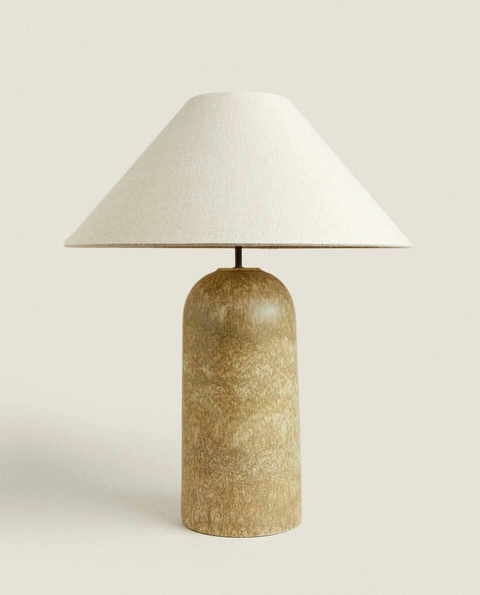 XL LAMP WITH CERAMIC STAND