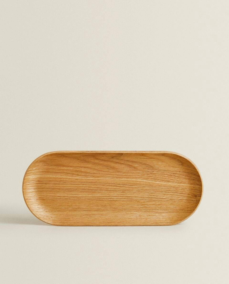 OVAL WOODEN TRAY
