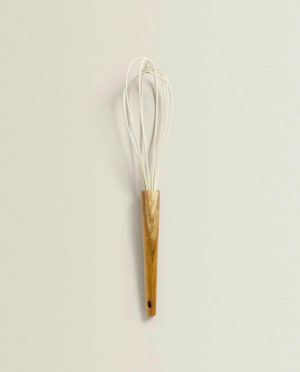 SILICONE AND WOOD WHISK