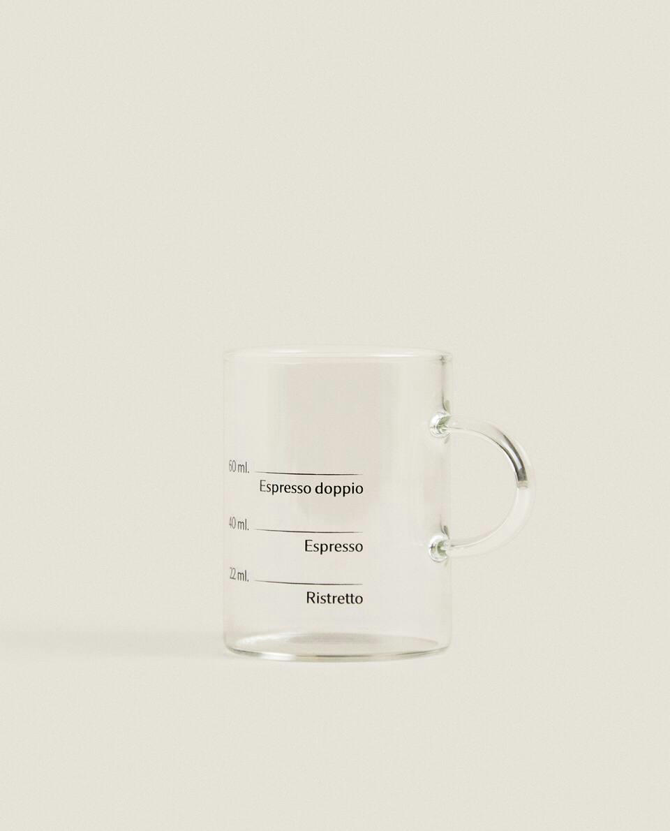 BOROSILICATE GLASS MUG WITH TRANSFER