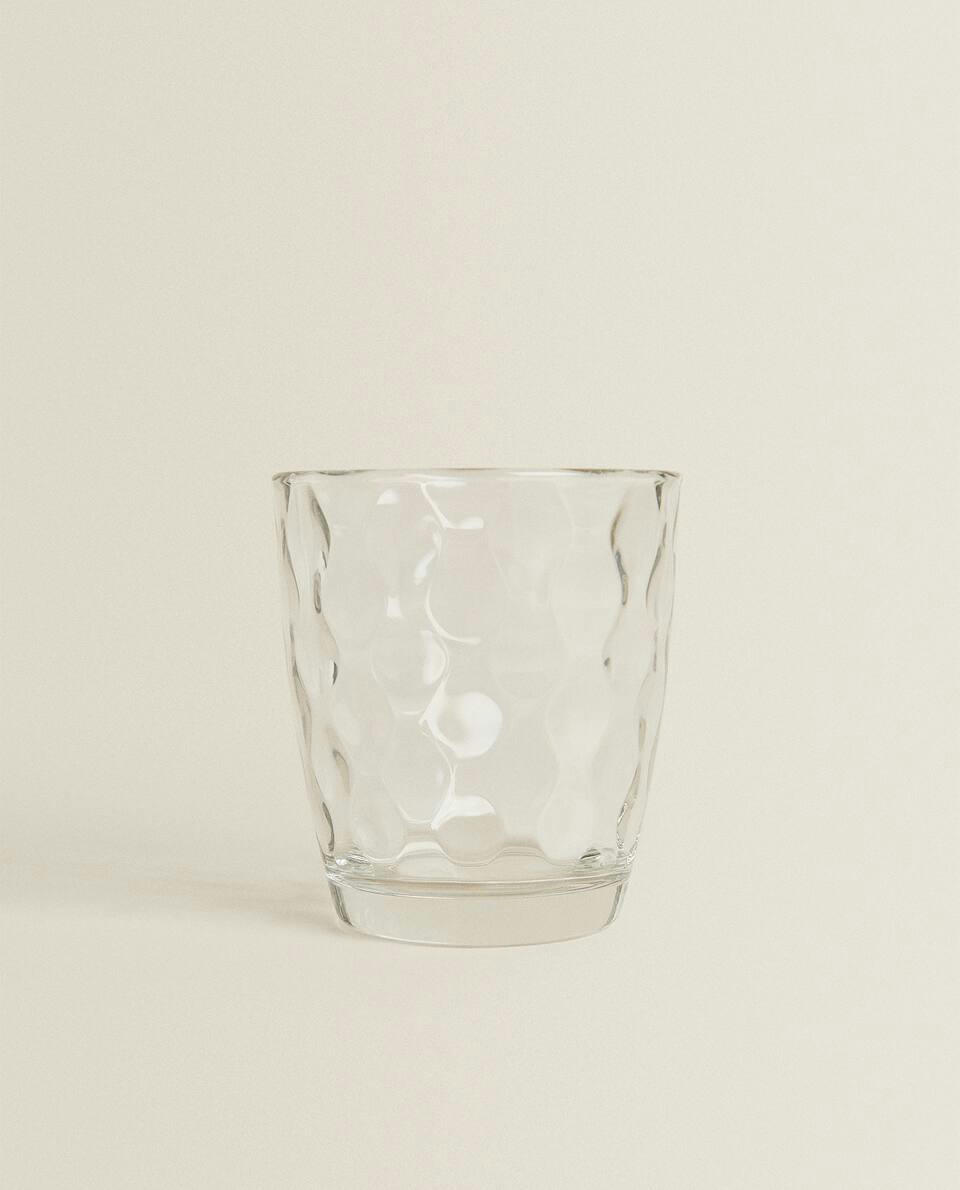 3-PACK OF RAISED CIRCLE DESIGN GLASSES