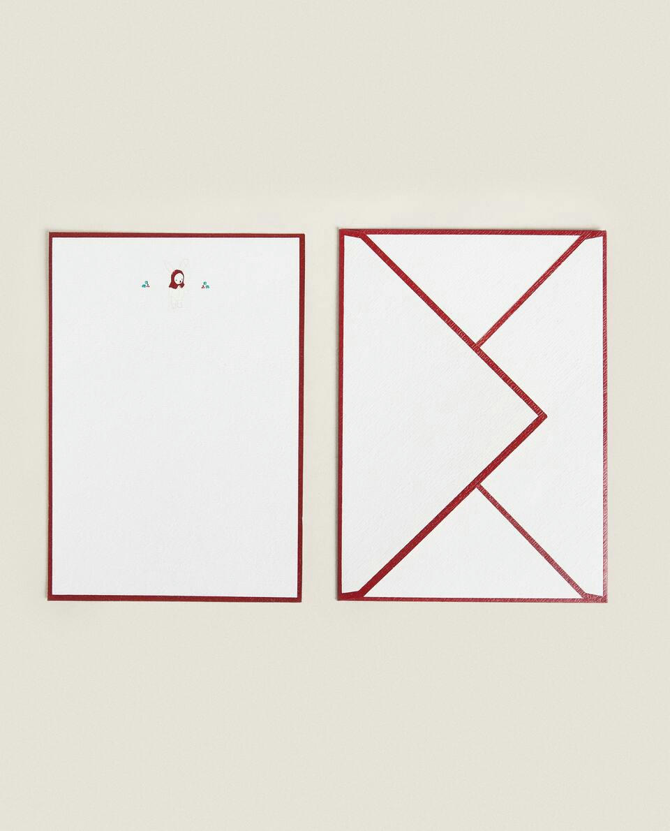 PACK OF CHILDREN’S POSTCARDS WITH CHRISTMAS BUNNY (PACK OF 2)