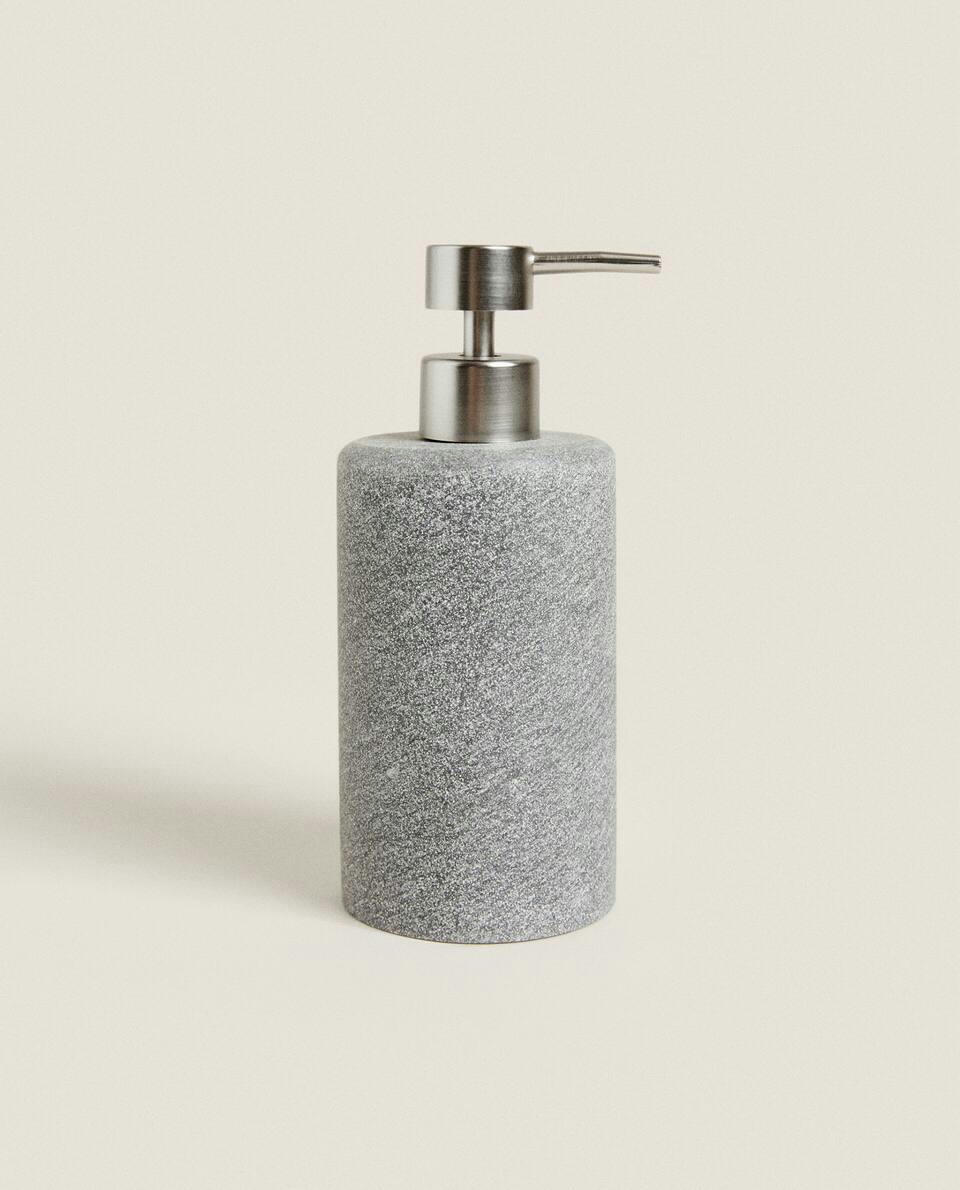 GREY RESIN BATHROOM SET