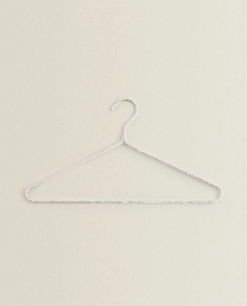 BEIGE COTTON AND LINEN HANGER (PACK OF 4)