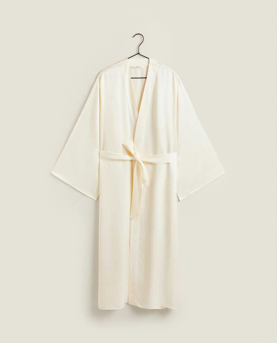 SATEEN DRESSING GOWN