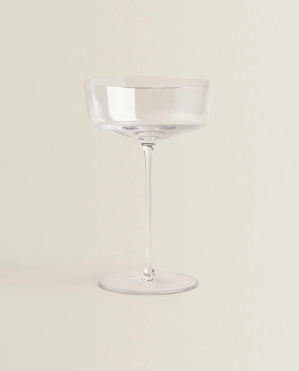 BLOWN CRYSTALLINE SPARKLING WINE FLUTE