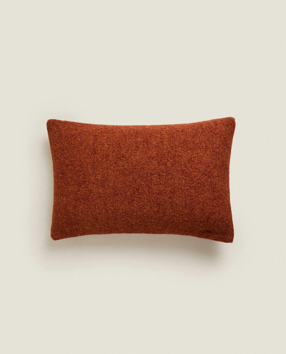 RECTANGULAR WOOL CUSHION COVER
