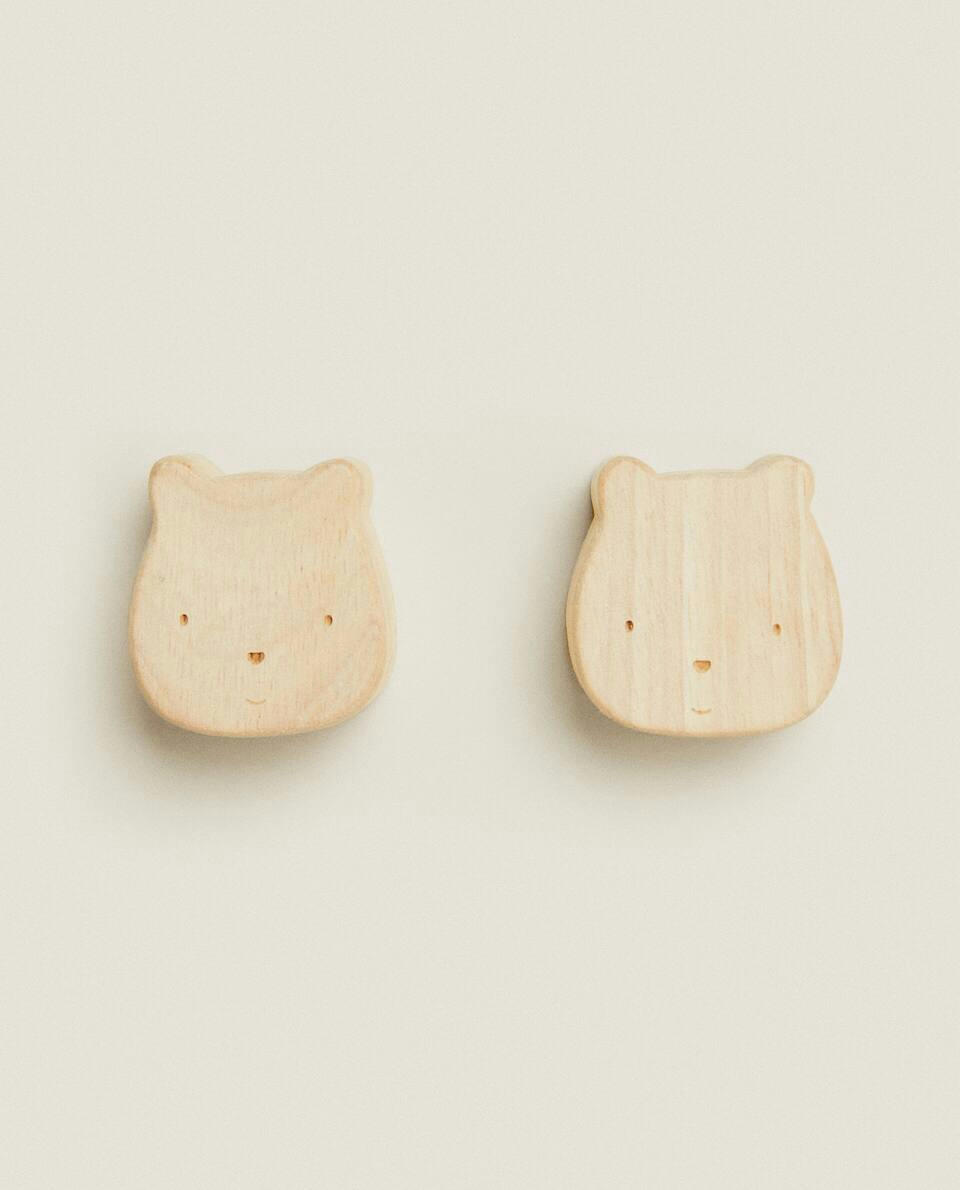 BEAR DOOR KNOB (PACK OF 2)