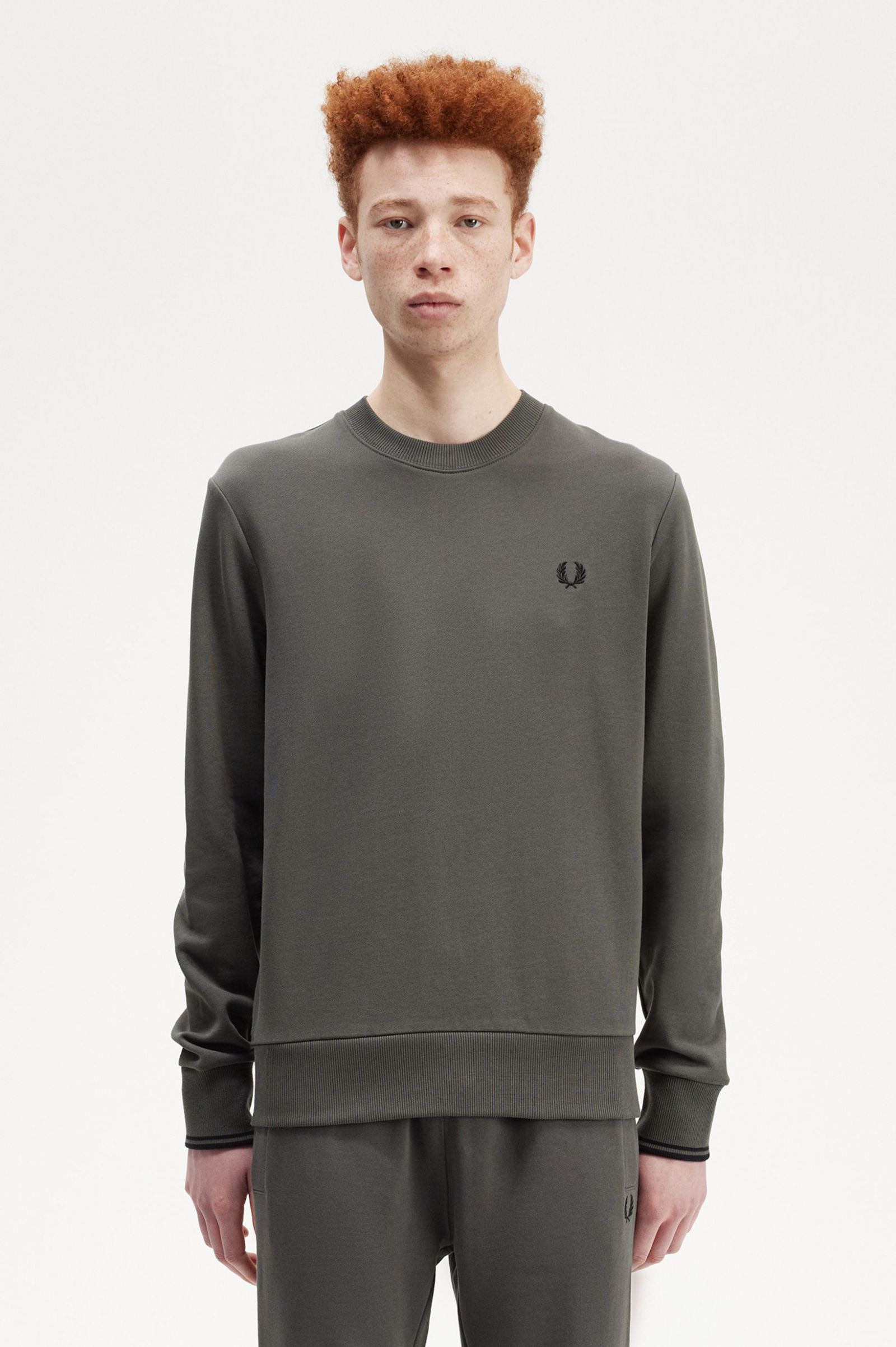 Crew Neck Sweatshirt Field Green