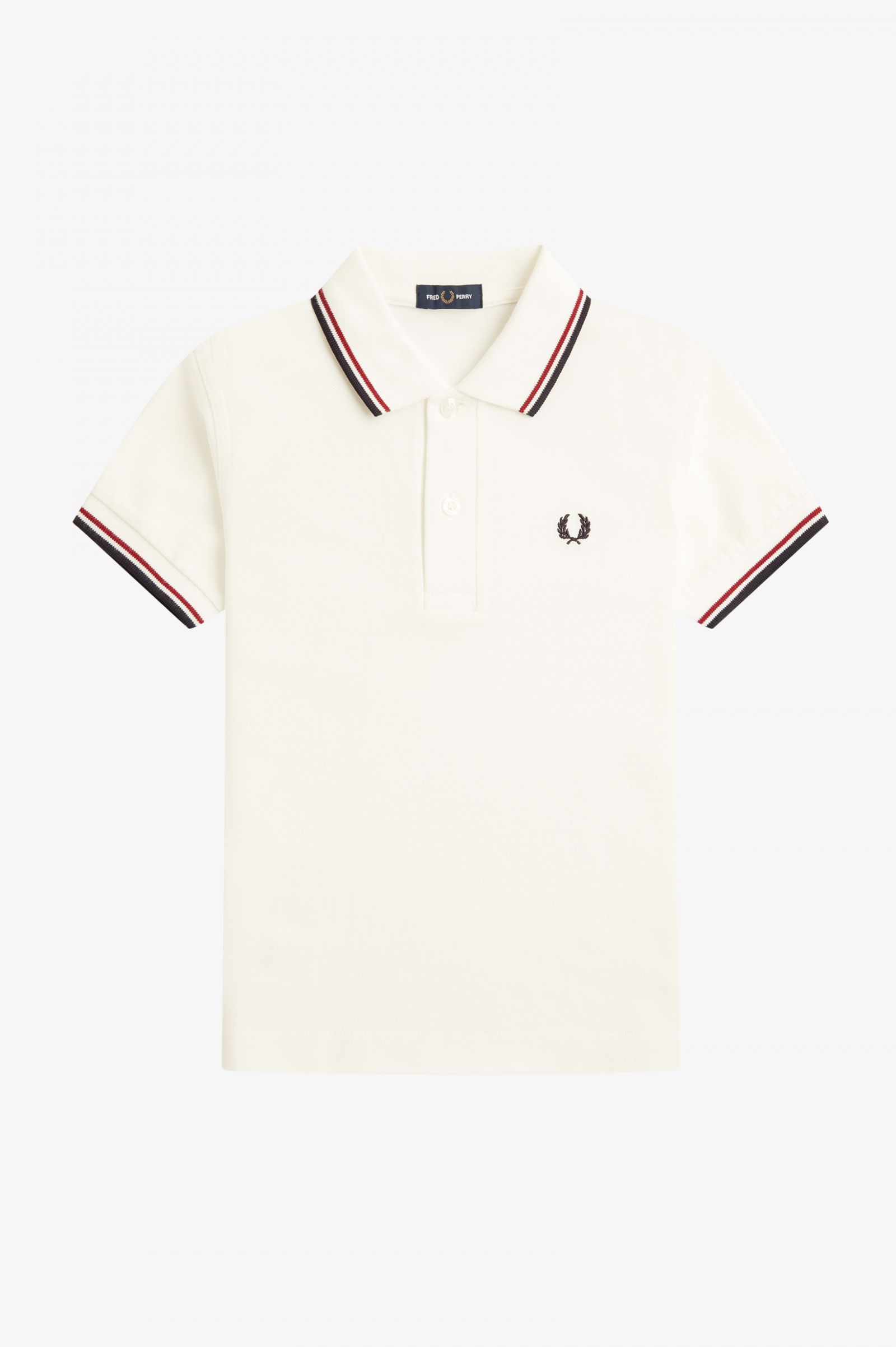 The Fred Perry ShirtKids Twin Tipped Fred Perry Shirt Snow White / Burnt Red / Navy