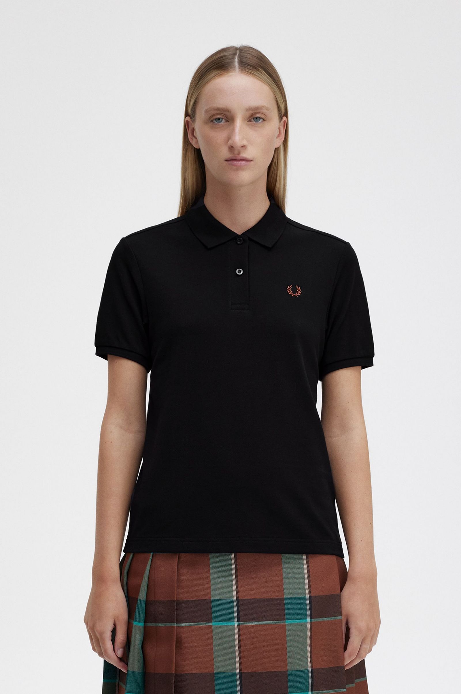 The Fred Perry ShirtG6000 Black / Whisky Brown