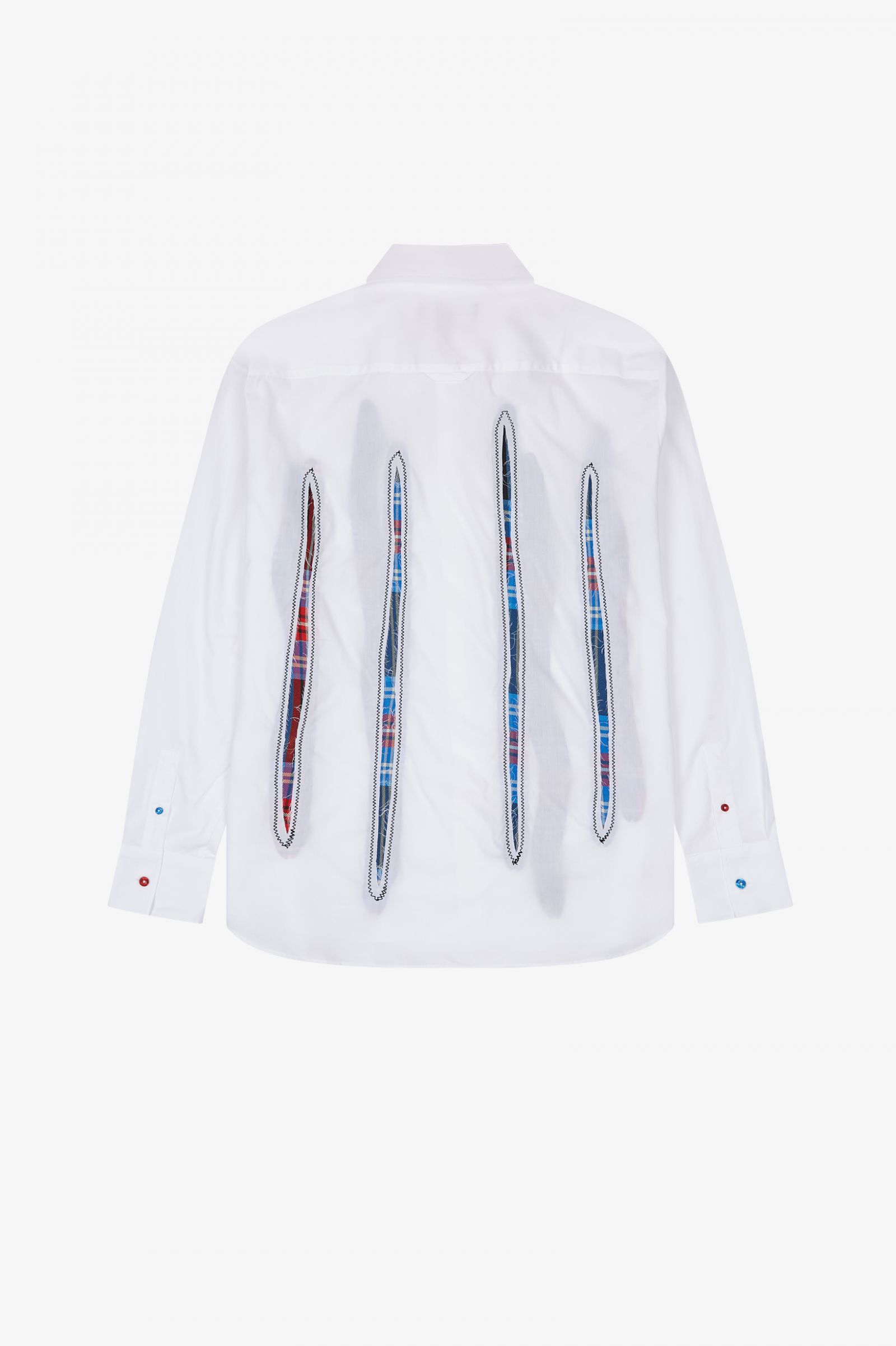 Charles Jeffrey LoverboyOversized Tartan Patch Shirt Loverboy Tartan