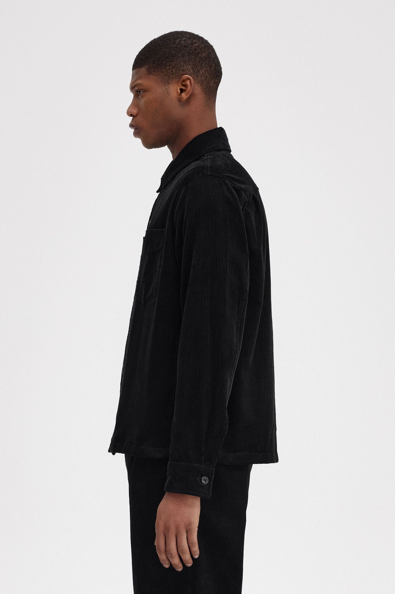 Cord Overshirt Black