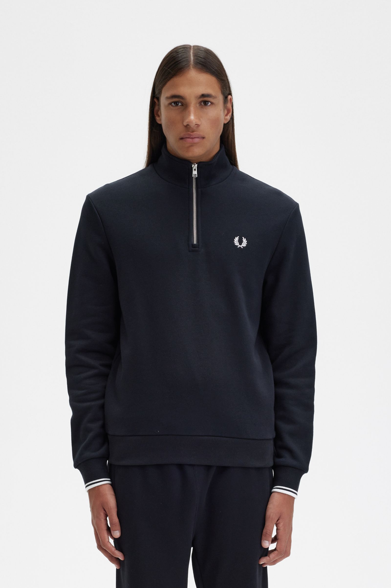 Half Zip Sweatshirt Black
