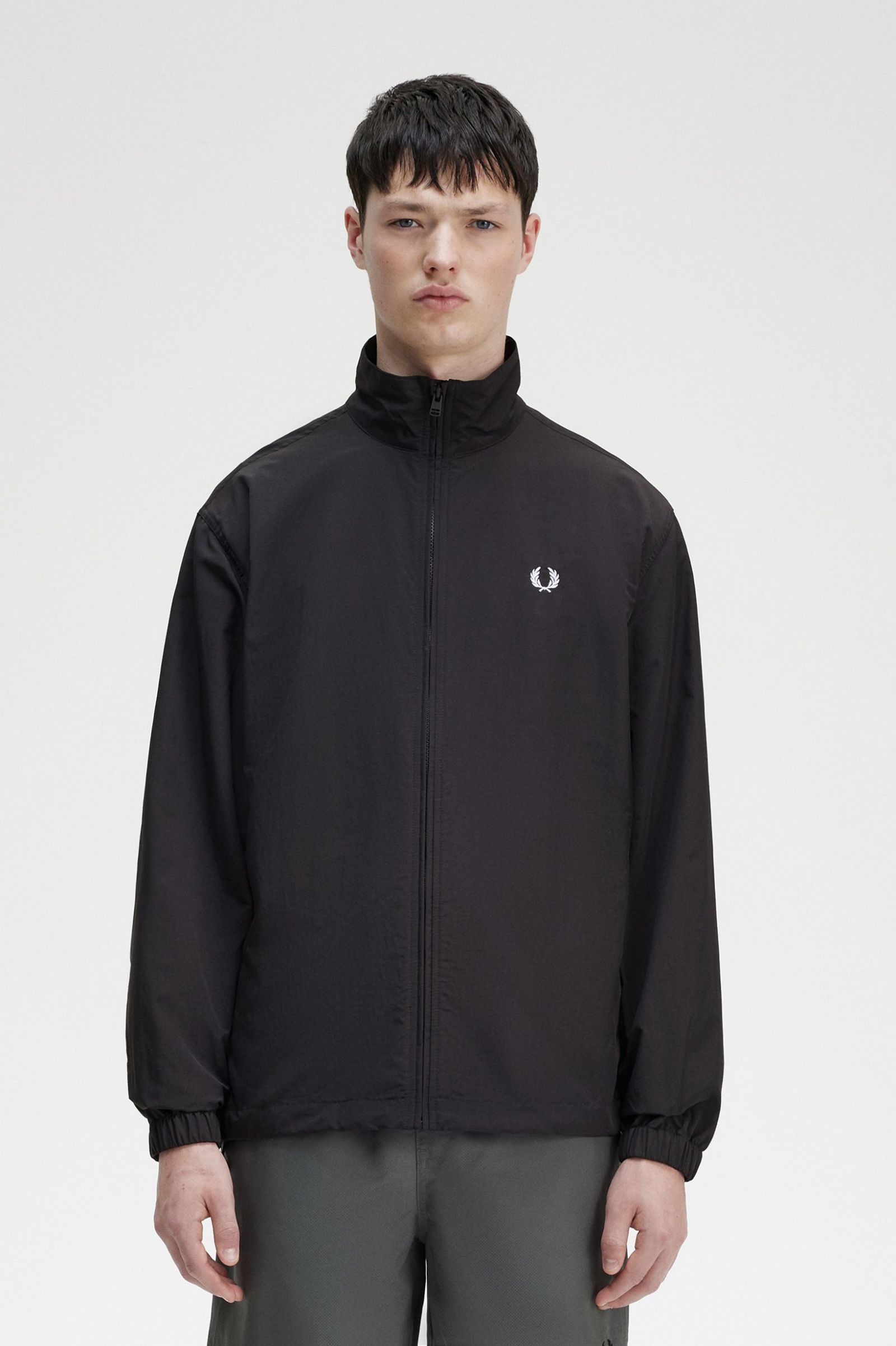 Woven Track Jacket Black