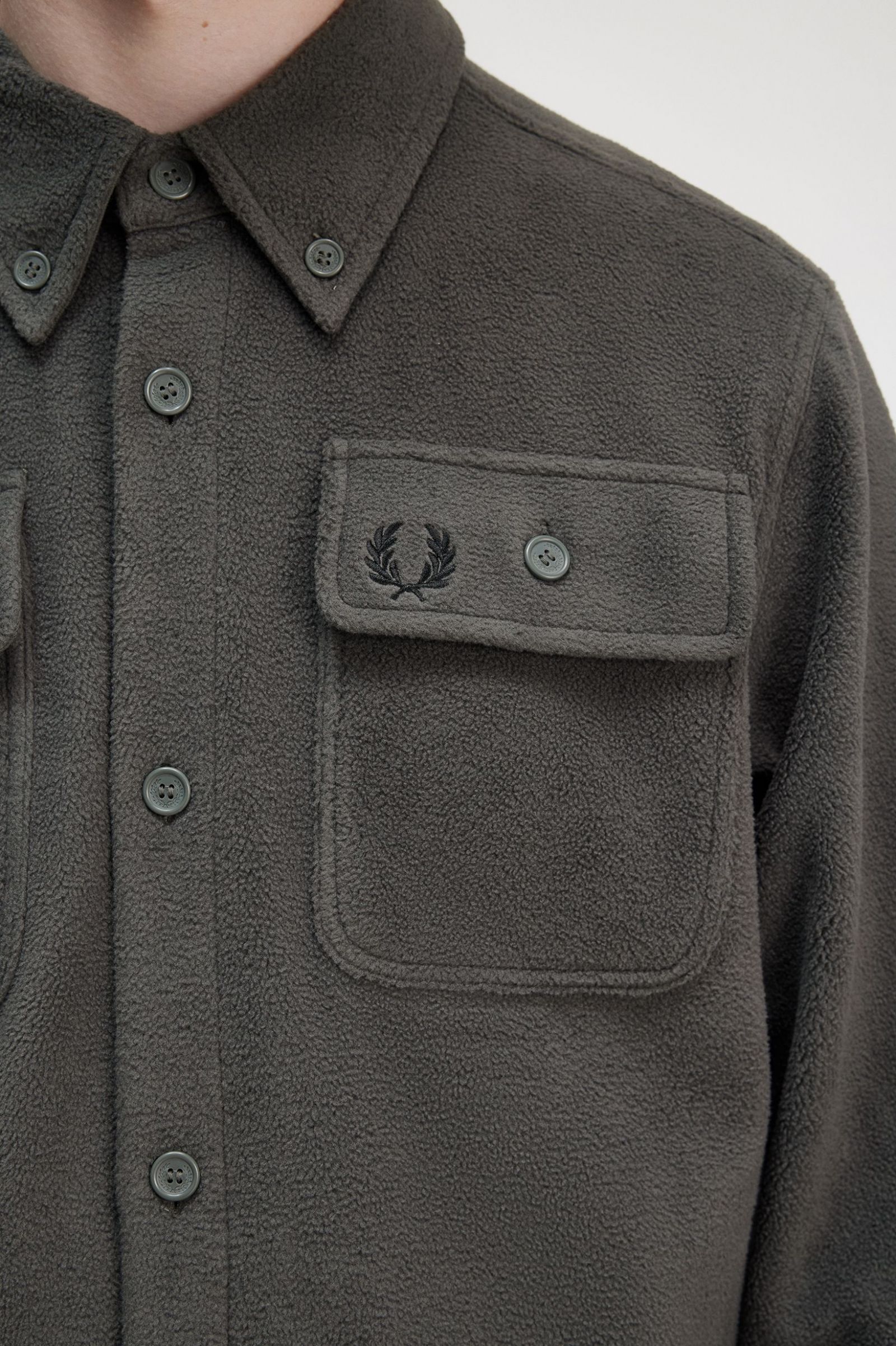 Fleece Overshirt Field Green