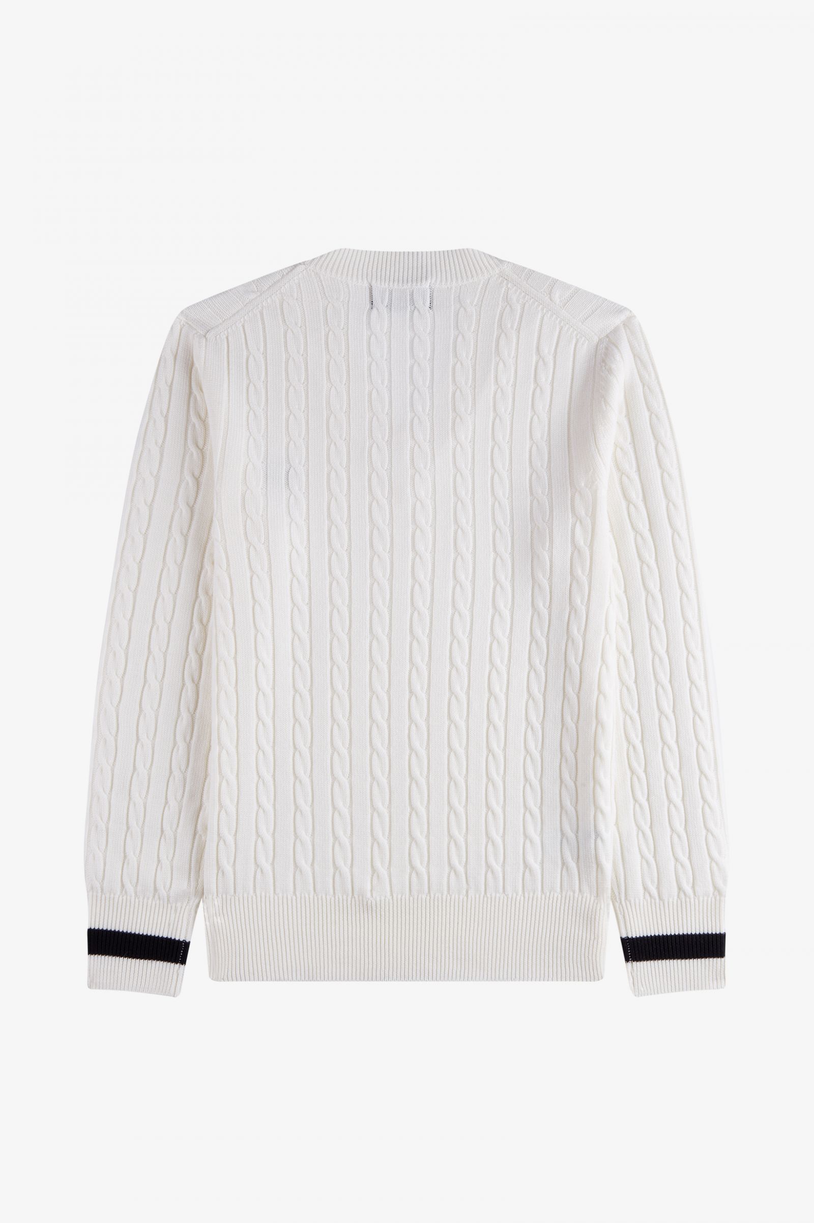ReissuesV-Neck Cable Knit Jumper Black