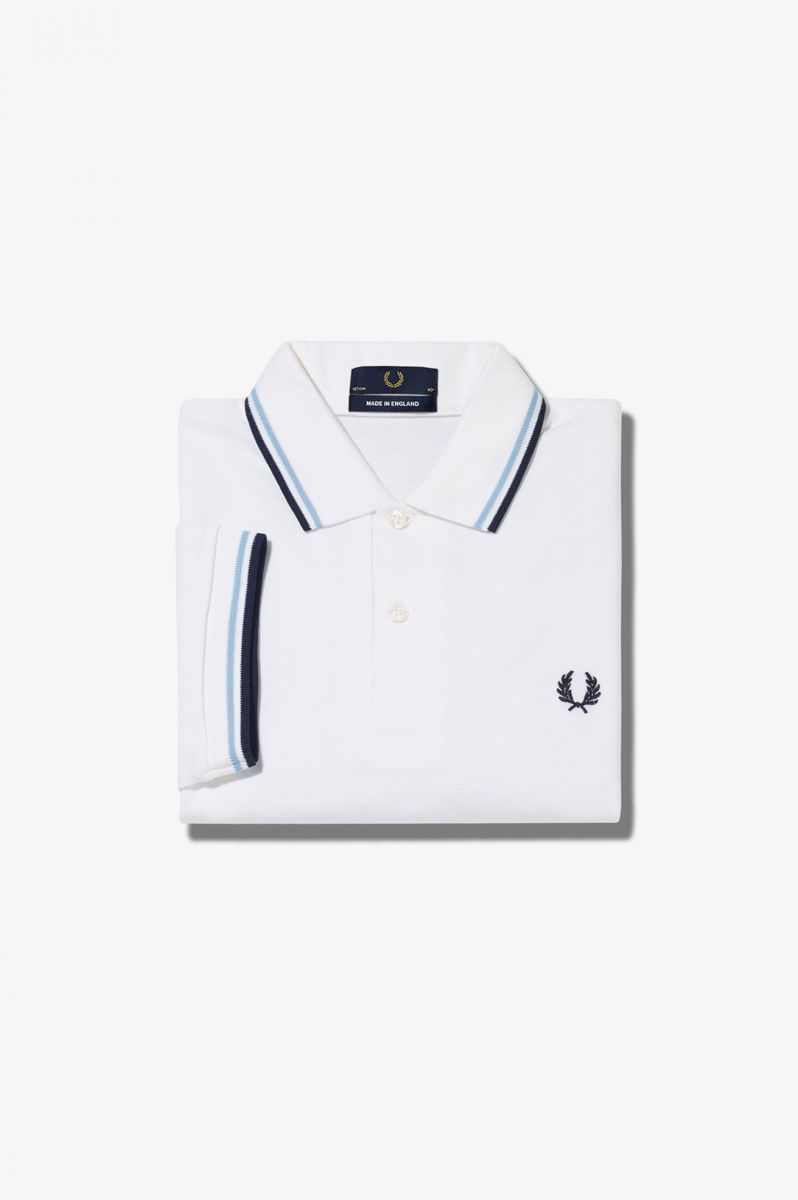 The Fred Perry ShirtM12 White / Ice / Navy