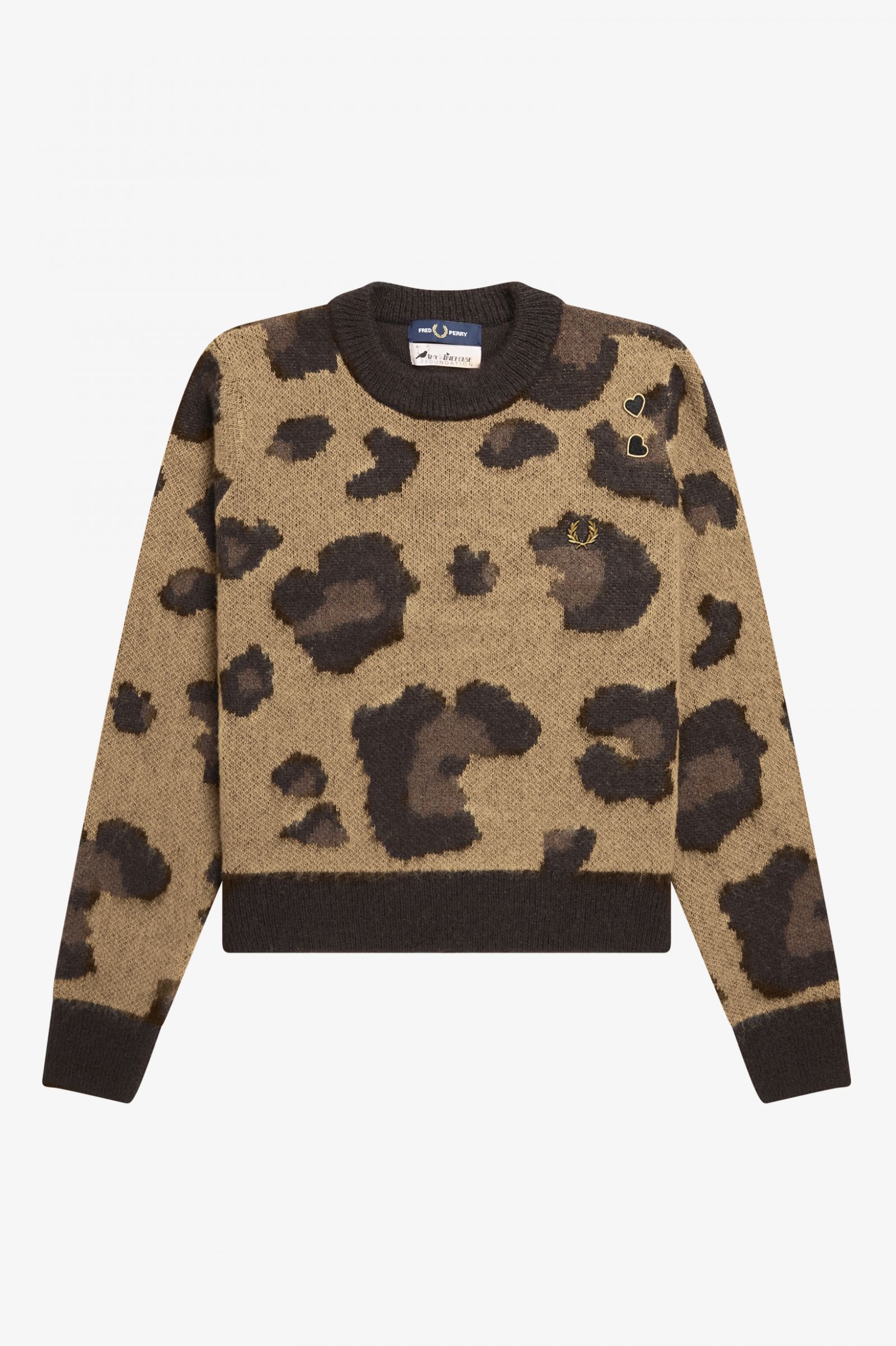 Amy Winehouse FoundationLeopard Jumper Black