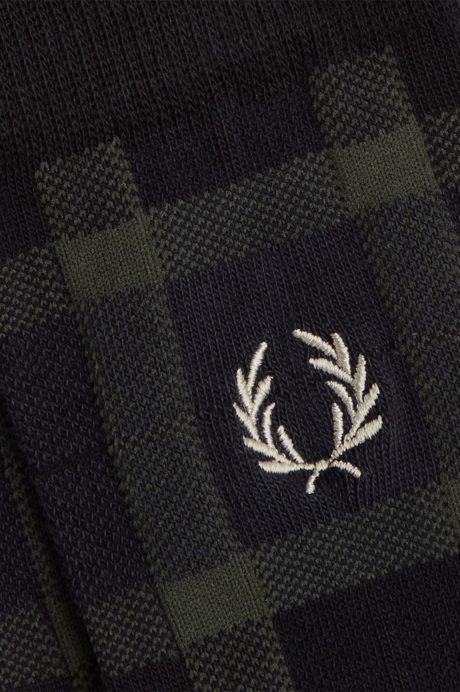 Tartan Socks Field Green / Light Oyster