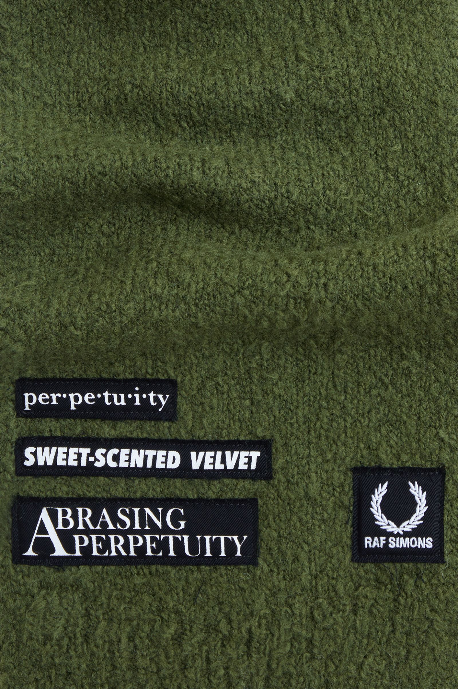Raf SimonsTextured Knitted Scarf Chive