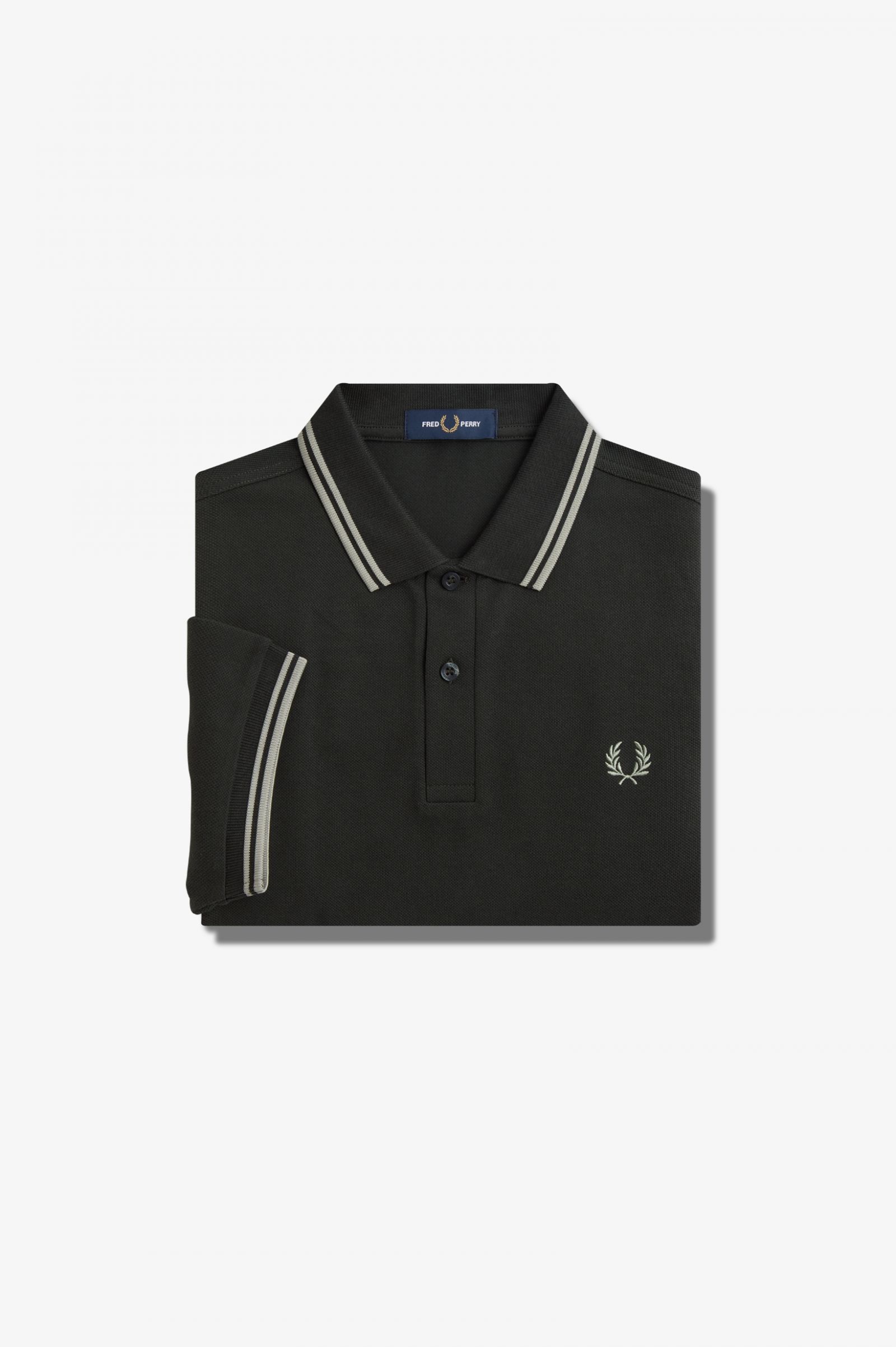 The Fred Perry ShirtM3600 Night Green / Seagrass / Seagrass